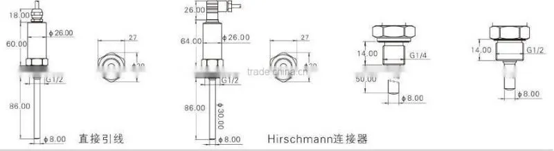 MPT601 PT1000 Temperature sensor
