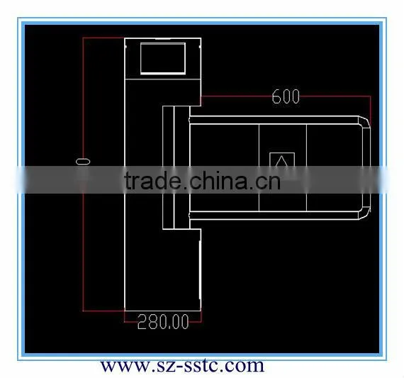 Portable full automatic swing vertical turnstile