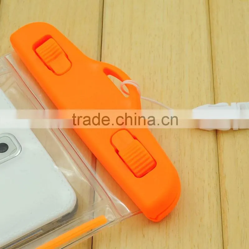 Cheap waterproof swimming bag with rope for cell phone waterproof bag phone