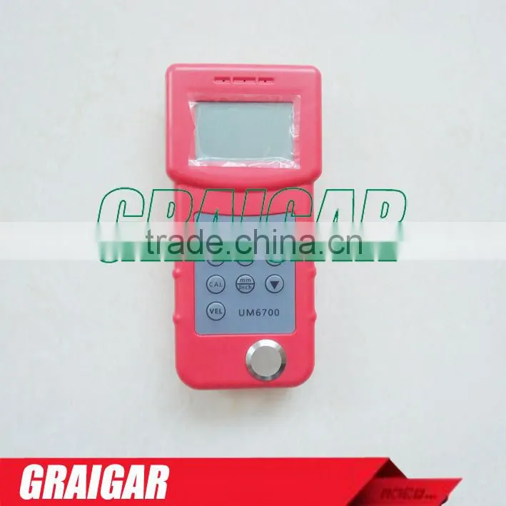UM6700 Ultrasonic Thickness Gauge Meter Tester 1.0-280mm,0.05-11.8inch (in Steel)
