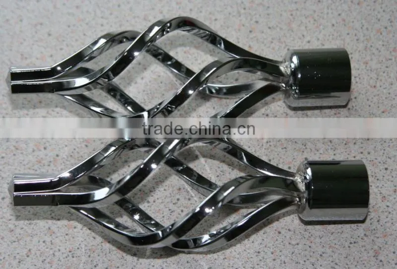 Decorative Silver Colour Curtain Pole Factory In China