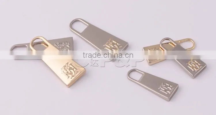 Business men's zipper pull tabs for garment