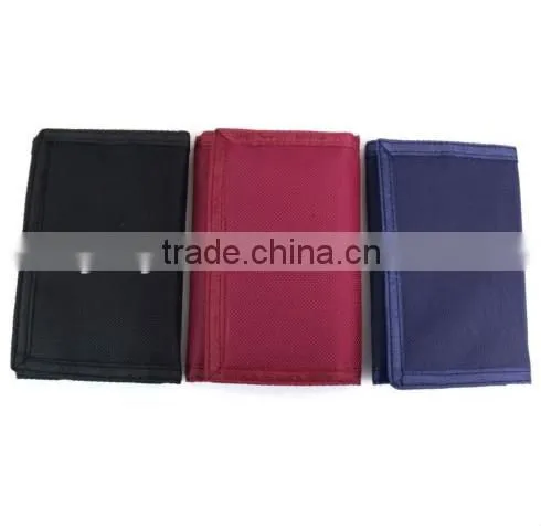 NEW HIGH QUALITY TRIFOLD CANVAS VELCRO SPORTS WALLET