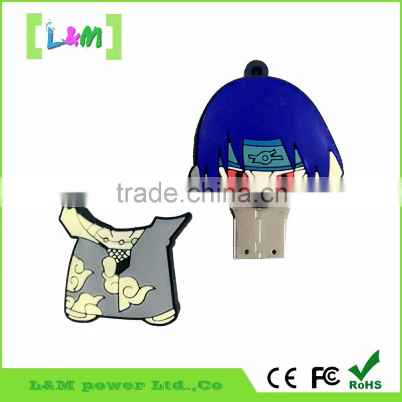 Promotional best selling PVC 8GB Cartoon Character Usb Flash Drive
