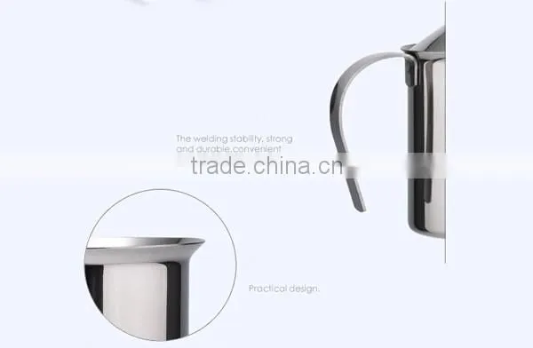 High stainless steel milk cup milk cup 400ml or 800ml and coffee cup