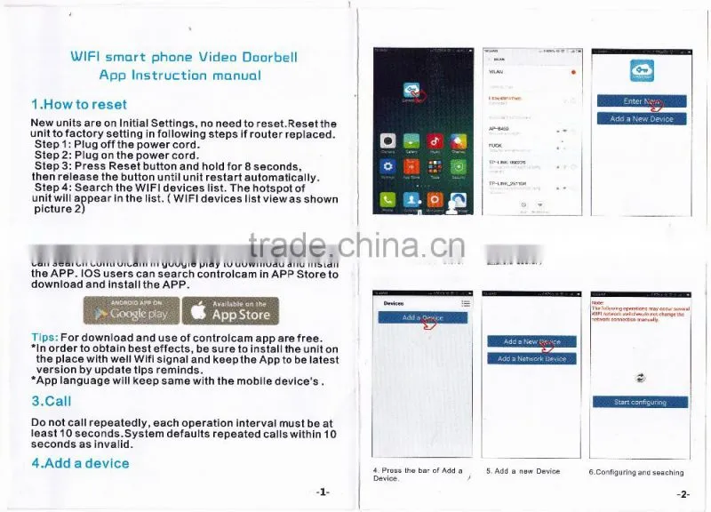 video door phone system video intercom