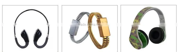 Convenient multi-color fashionable 2 in 1 usb great quality stretching data cable