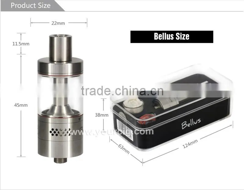 Youde bellus!100% Authentic High Quality ud Bellus RTA Tank 5ml Rebuildable, Youde UD Bellus RTA
