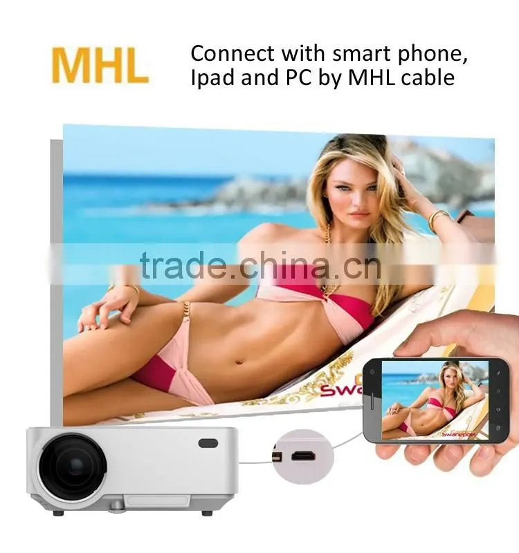 2016 Luxcine Mini portable cheap LED video projector 1080P