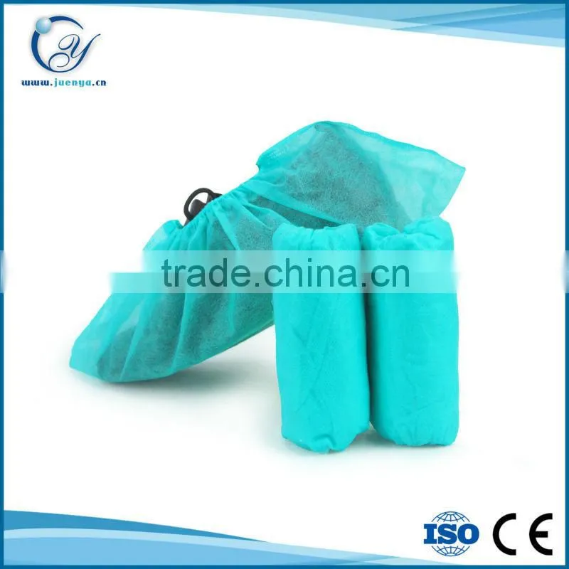 Cheapest Blue / green good quality disposable non woven shoe covers