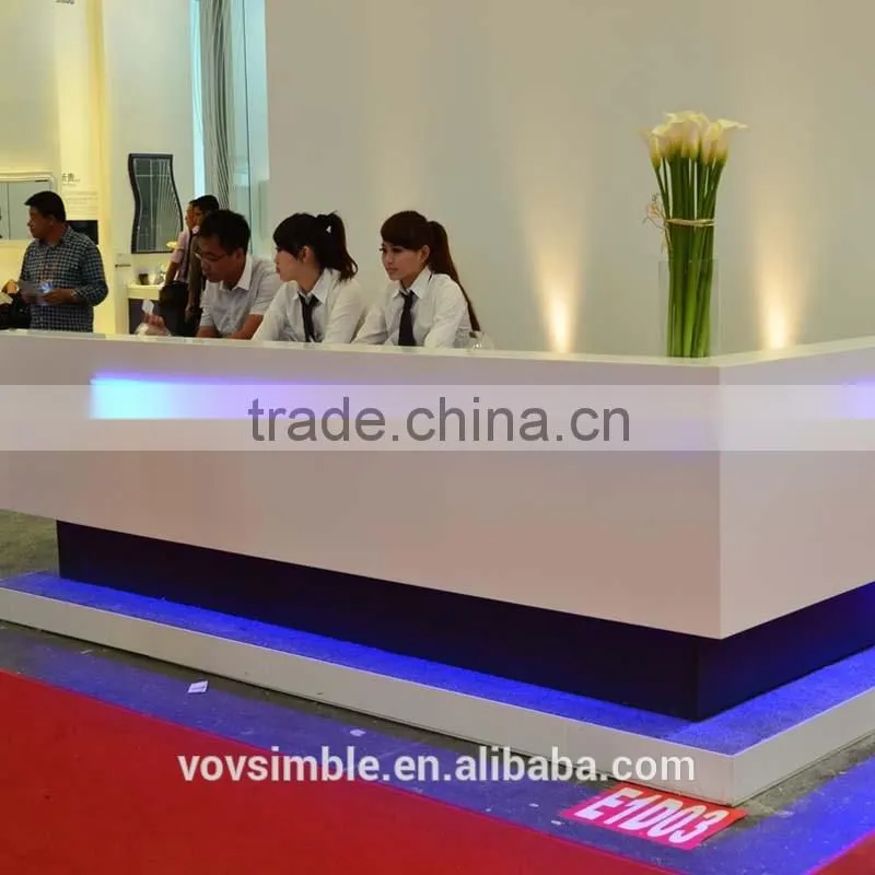 SIMBLE composite countertop/artificial stone worktop/artificial stone reception desk