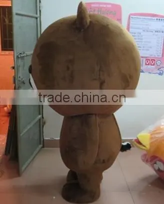 Funny rabbit ear teddy bear mascot costume/mascot costume/mascot