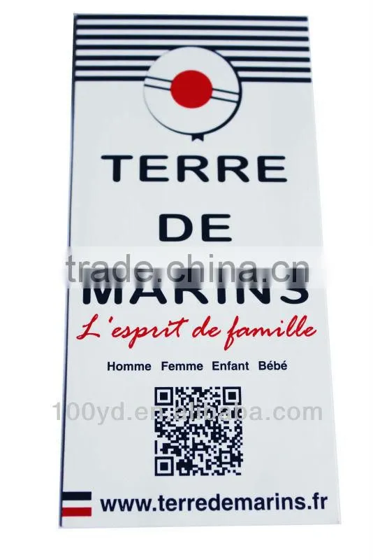 Colour printing garment custom new hang tag label sticker