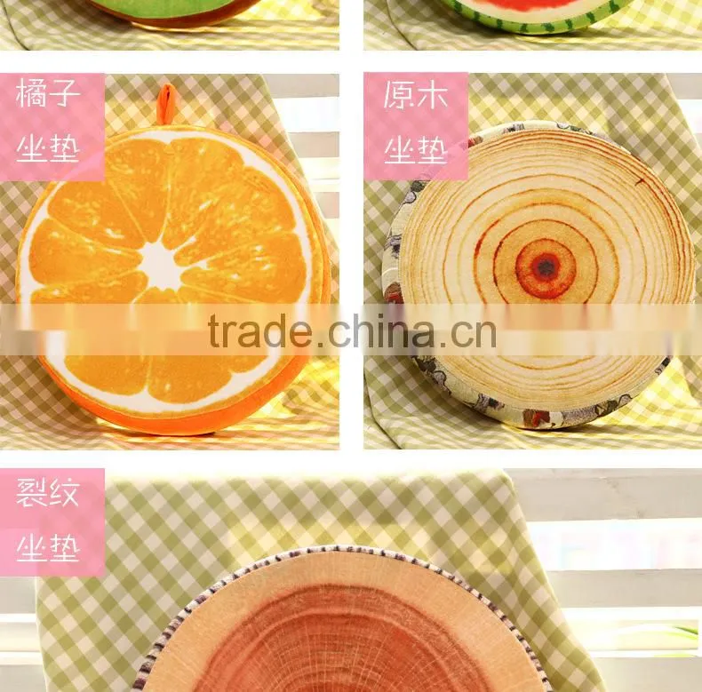 Creative 3D fruit cushion for leaning on decorative throw pillow ,plush toys