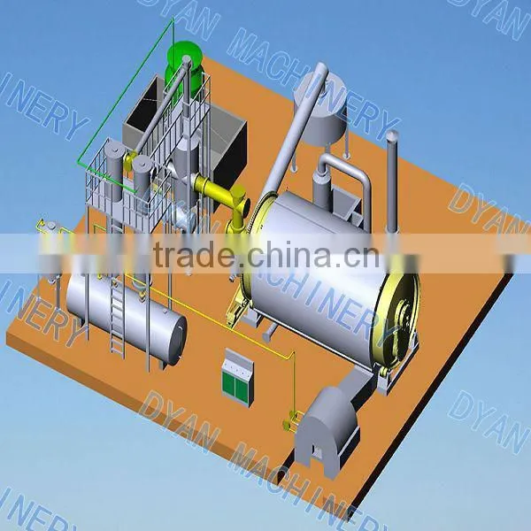 Rubber Plastic Recycling Plant Pyrolysis Machine CE/GS/SGS/ISO
