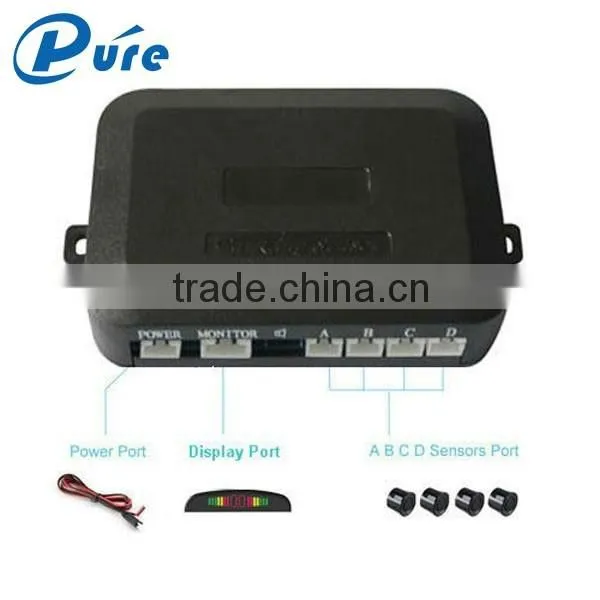 4 Parking Sensor Electromagnetic Parking Assist System Backup Reversing Sensor with LED