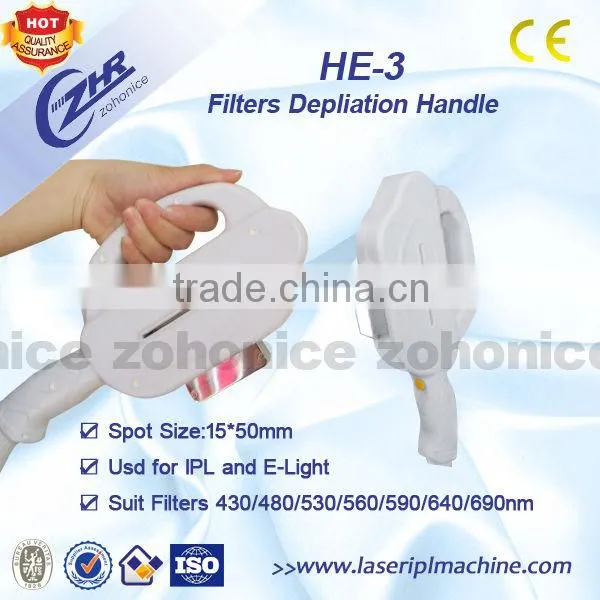 E-light handpiece / Elight IPL handle / IPL filters handpiece HE-3