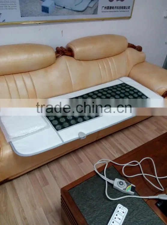 Factory direct hot selling far infrared sauna jade pad heating massage bed S-118