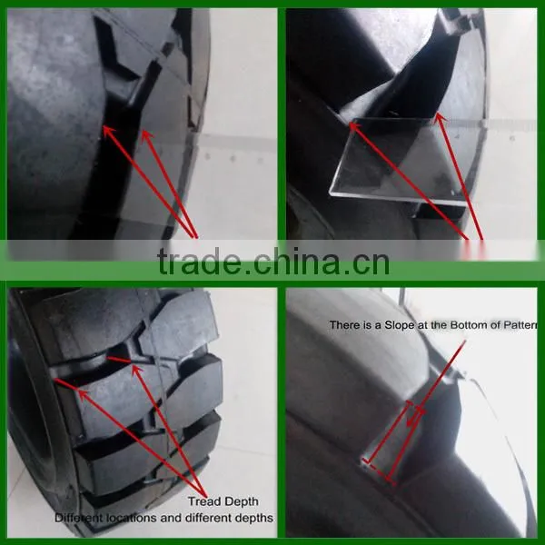 China brand new tyres prices 7.00-12 solid forklift tire