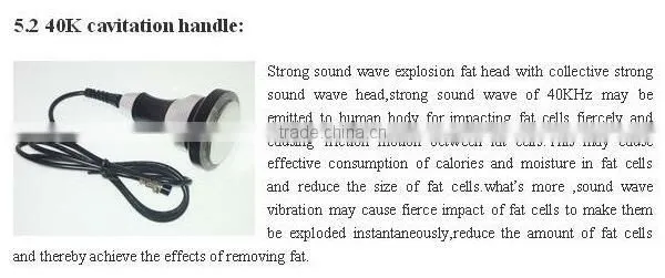 RF cavitation cryo lipo laser slimming instrument