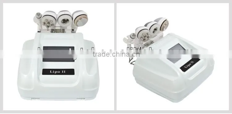 Real 5mhz rf cavitation skin care machine with 40khz cavitation and 5mhz rf handles