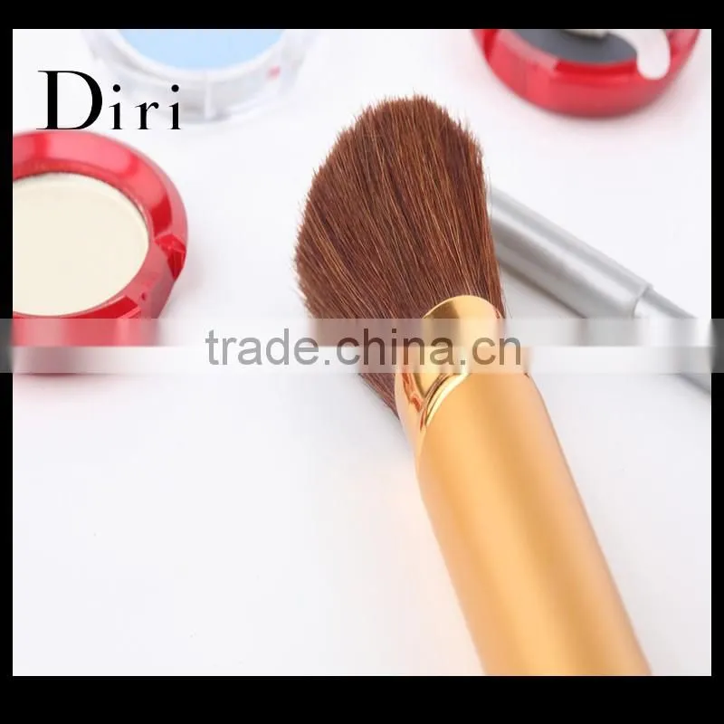 Custom red wooden handle foundation brush makeup