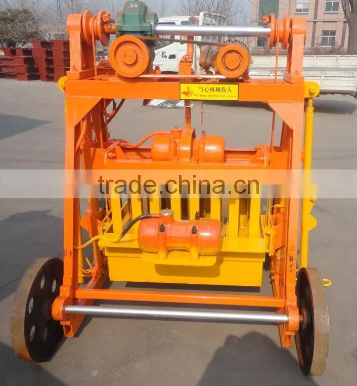 Shengya Brand QMY4-45 Movable Hollow block making machine with Vedio in Youtube/High in product density block machine