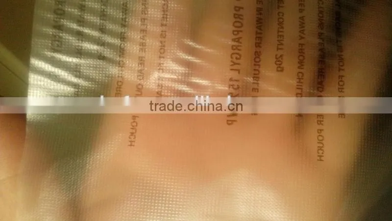 printed transparent water soluble film
