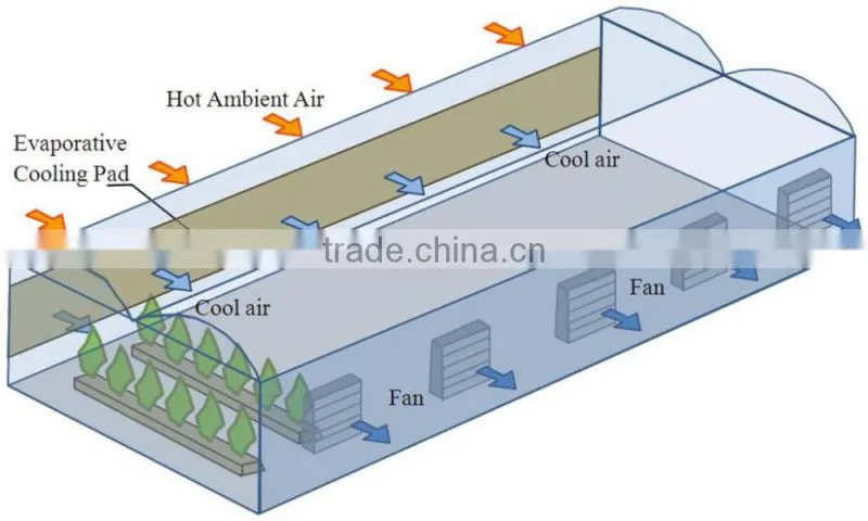 Foshan Guangdong Alibaba 7090 Evaporative Cooling Pad Honey comb