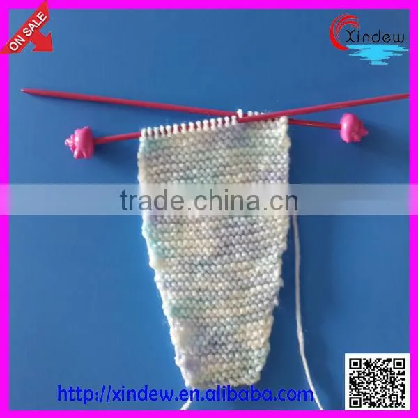 20cm animal head fancy aluminum knitting needles for children