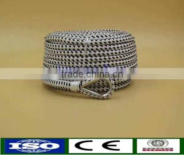 High quality white solid braided starter rope