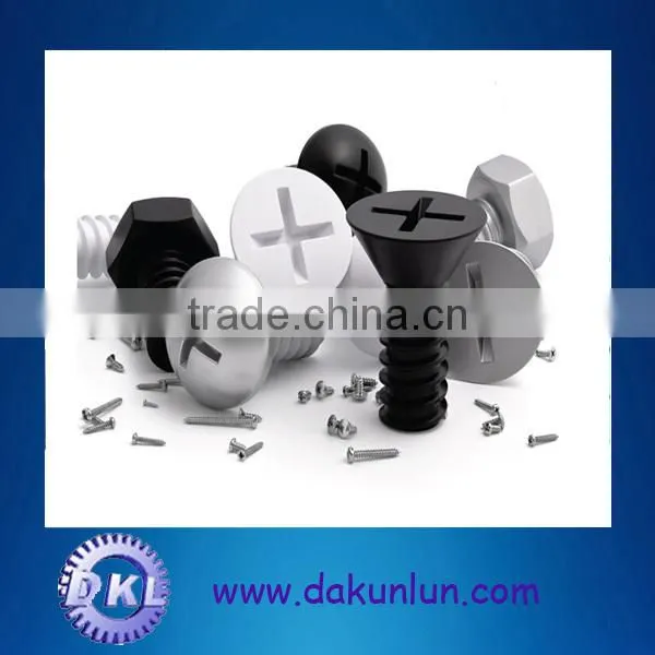 Black ABS injection molding screw ,weclome custom size