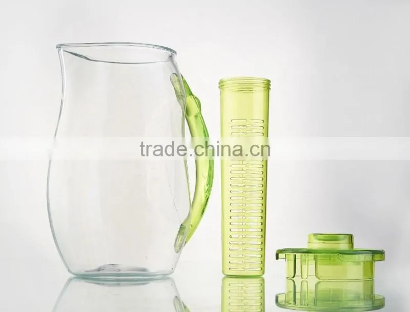 Creative heat cold Kettle high bulk acrylic cold water bottles to store fruit Chinese herbs tea Kettle