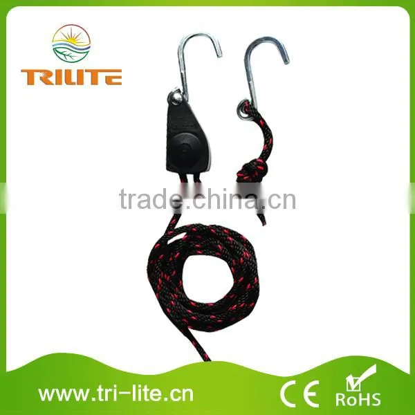 1/8" Adjustable heavy duty light fixture rope ratchet hanger