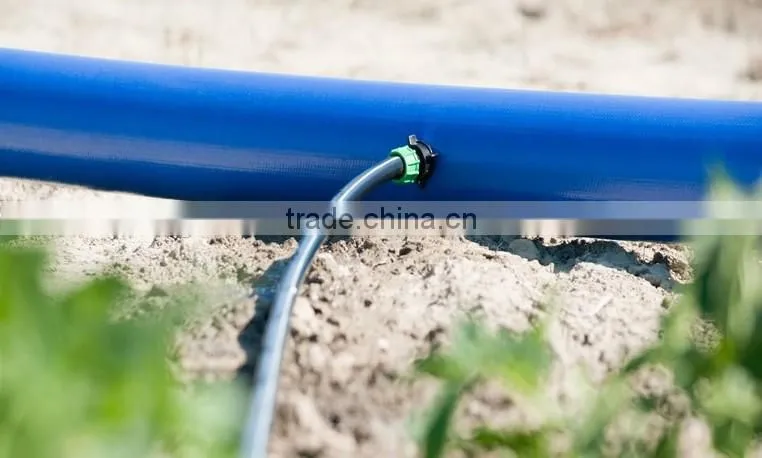 Multiple size roll irrigation once made PVC layflat hose