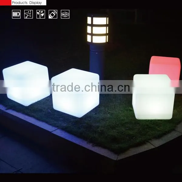 LED growing cube chair for bar