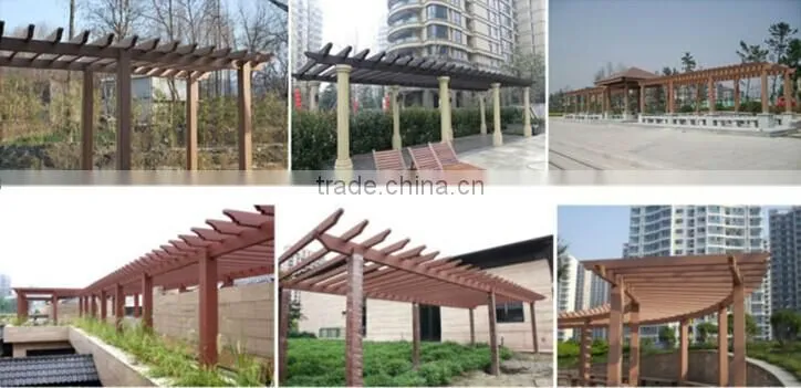 2015Pergola,Pavilion/WPC beams,WPC post for Pergola ,Pavilion./wpc decking Manufacturer