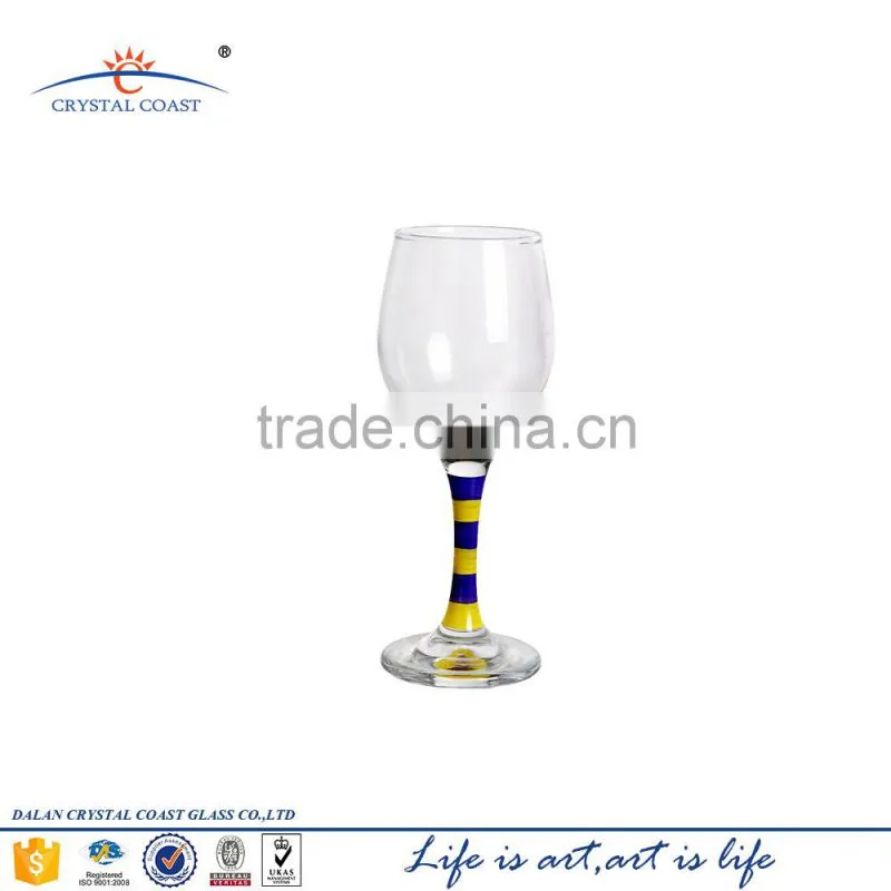 Stemless Red and White Wine Glasses in Clear crystal