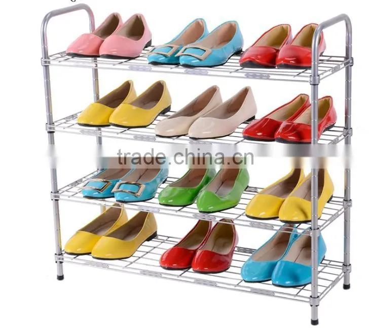 vivinature metal wire 16Pair Shoe Rack, White