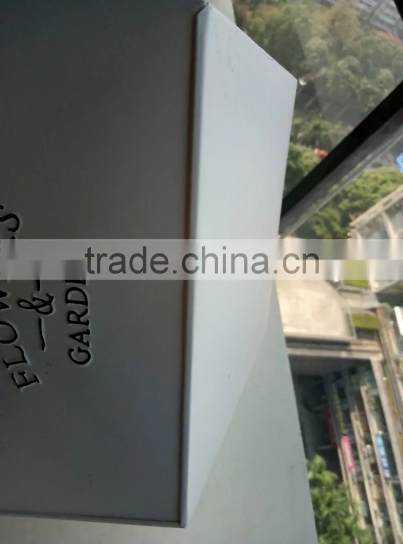 modern wholesale gardening home goods white square flower pots in guangzhou