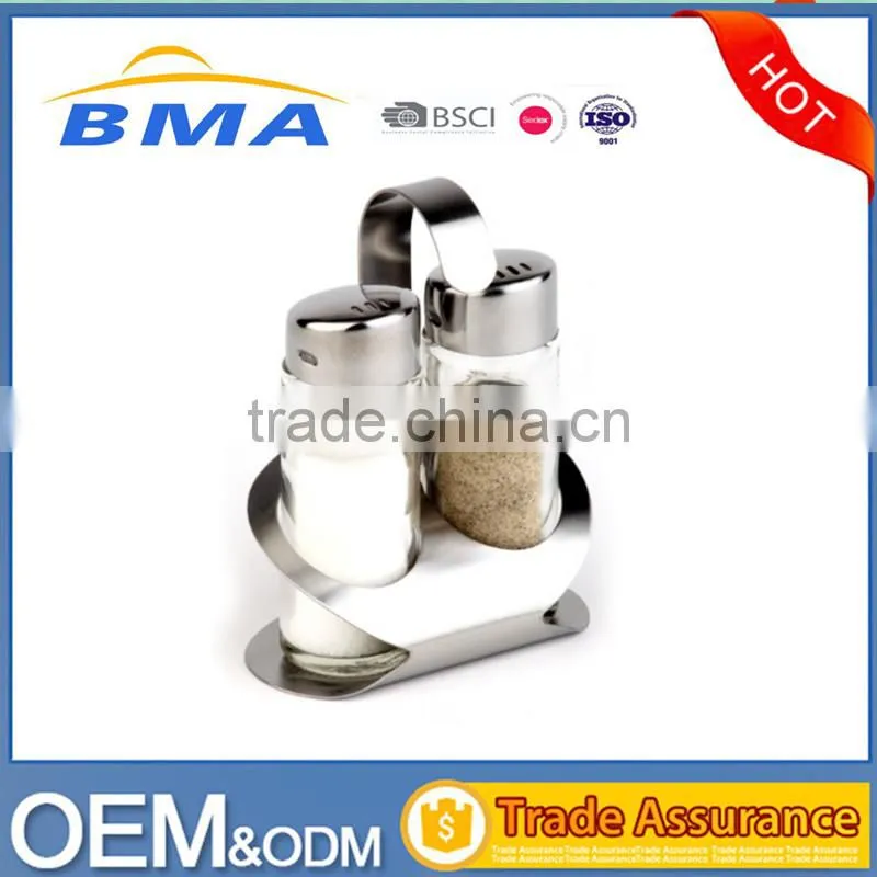 Glass Oil And Vinegar Bottle Cruet Set For Kitchen Use