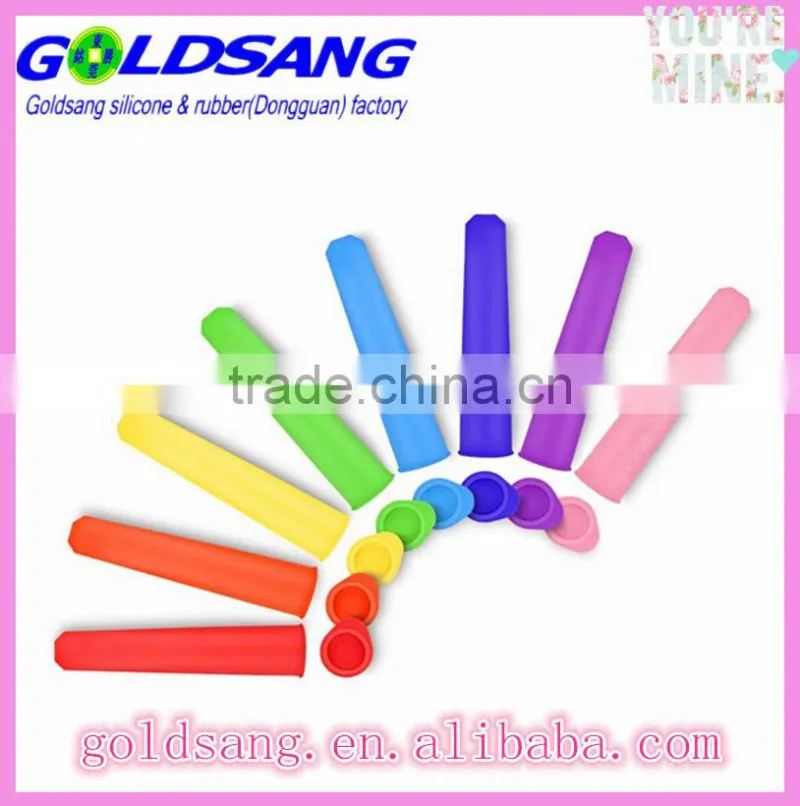 6 sets Silicone Ice Cream Jelly Lolly Pop Maker Popsicle Mould Bpa Free