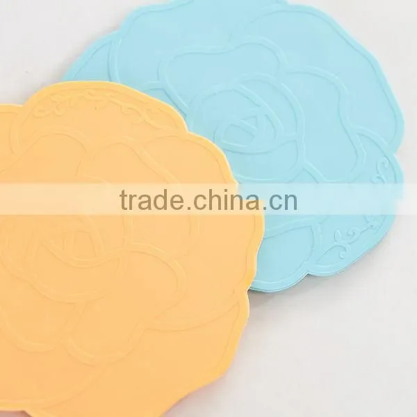 915 PVC material plastic cup mat