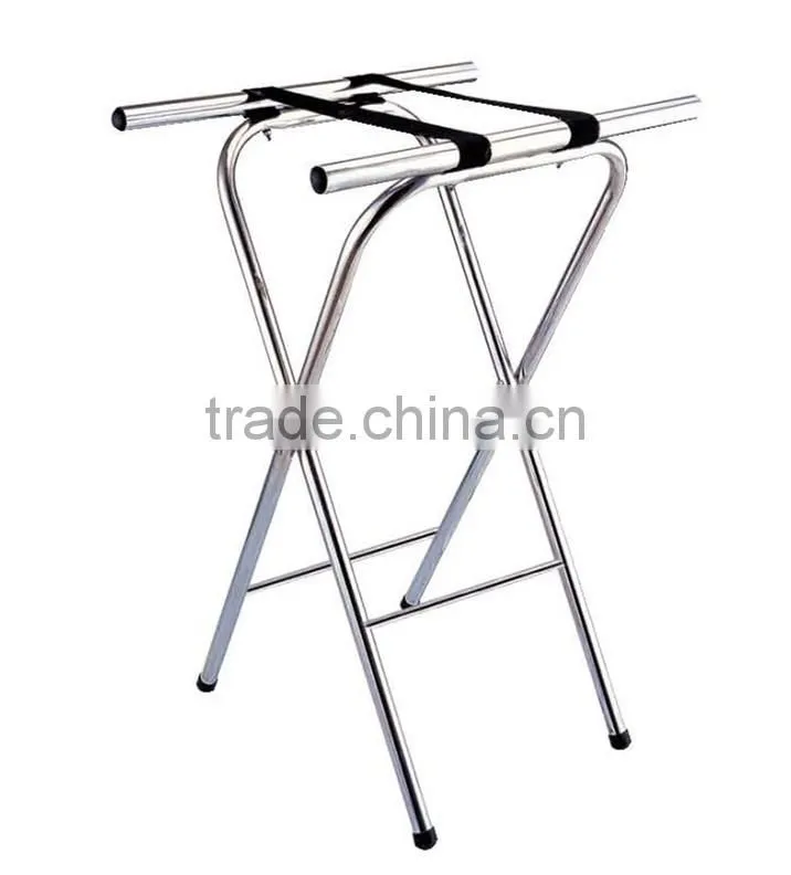 stainless steel folding luggage rack for hotel room