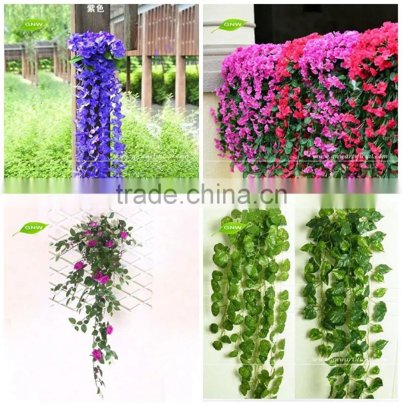 GNW FLV01 Hanging Wall Artificial Flower Vine Rattan Vine Plants Arches Decor Room
