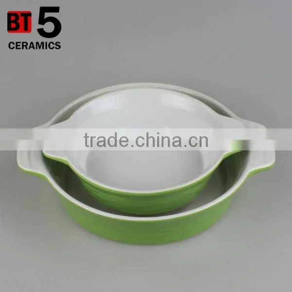 BT5-SD08,09 stonware color oval gratin dish