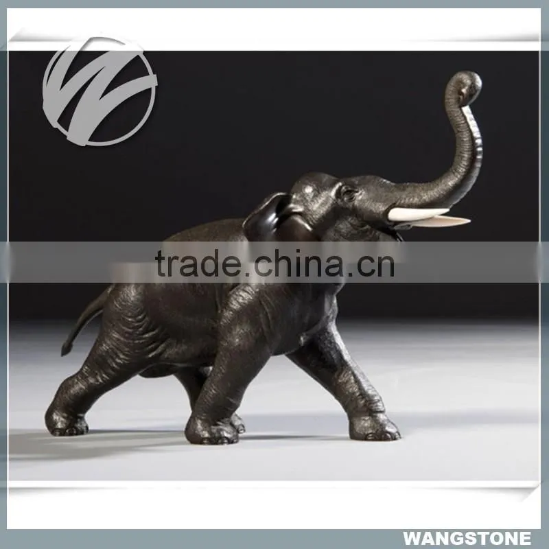 Large garden brass life size elephant statues