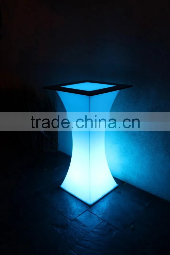 LED Lighted bar table/LED rental furniture/illuminous bar table