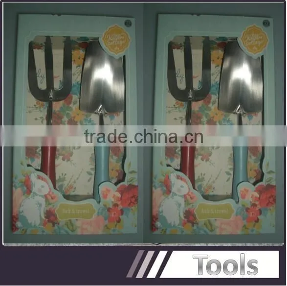 Hot selling small garden tools of trowel and fork for sale