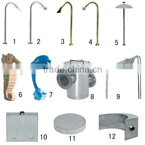 Factory wholesale overflow swimming pool equipment and accessories